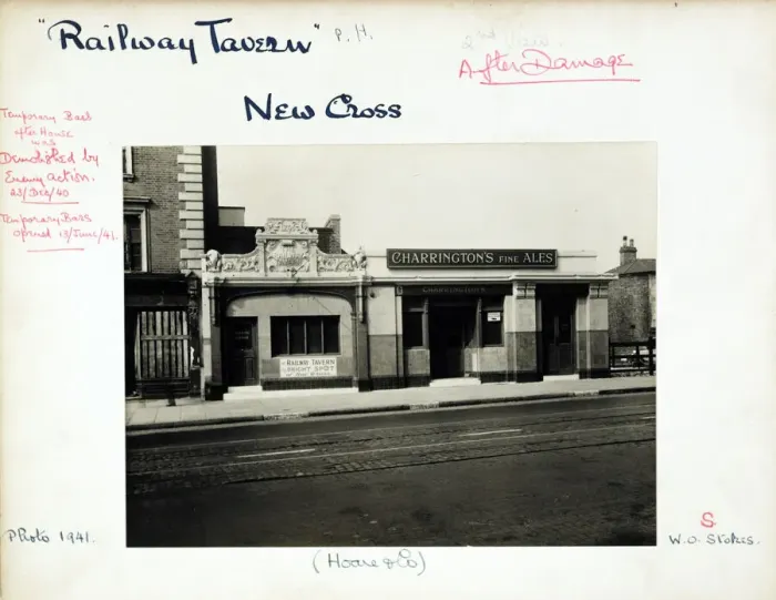 Framed Print : Photograph of Railway Tavern, New Cross (Temp), London Framed Print : Photograph of Railway Tavern, New Cross (Temp), London