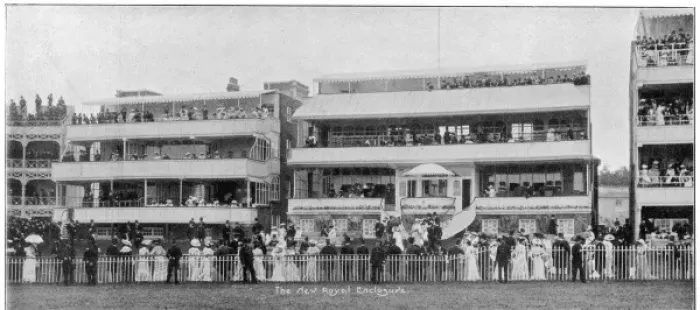 Framed Print : Ascot. Photograph of the recently built Royal Enclosure at Ascot in 1902 Framed Print : Ascot. Photograph of the recently built Royal Enclosure at Ascot in 1902