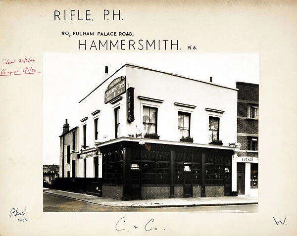 Photograph of Rifle PH, Hammersmith, London