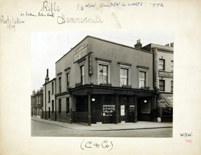 Framed Print : Photograph of Rifle PH, Hammersmith, London Framed Print : Photograph of Rifle PH, Hammersmith, London