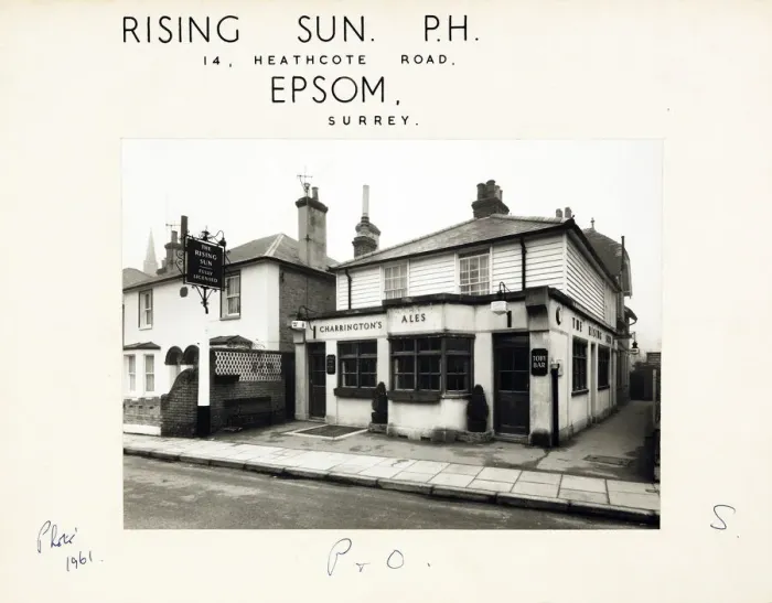 Framed Print : Photograph of Rising Sun PH, Epsom, Surrey