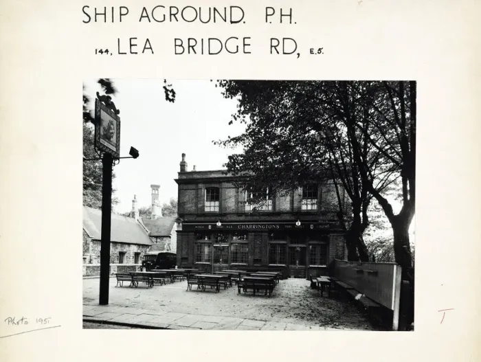 Framed Print : Photograph of Ship Aground PH, Lea Bridge Road, London Framed Print : Photograph of Ship Aground PH, Lea Bridge Road, London