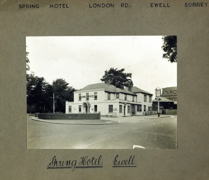 Framed Print : Photograph of Spring Hotel, Ewell, Surrey Framed Print : Photograph of Spring Hotel, Ewell, Surrey