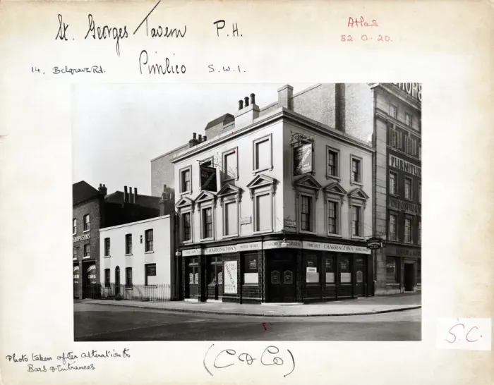 Framed Print : Photograph of St Georges Tavern, Pimlico, London Framed Print : Photograph of St Georges Tavern, Pimlico, London
