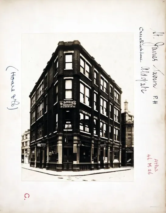 Framed Print : Photograph of St James Tavern, Aldgate, London Framed Print : Photograph of St James Tavern, Aldgate, London