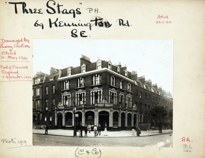 Framed Print : Photograph of Three Stags PH, Kennington, London Framed Print : Photograph of Three Stags PH, Kennington, London