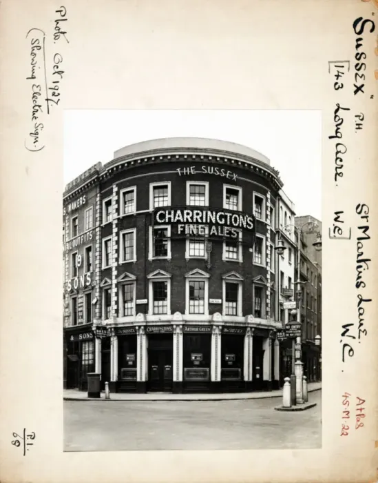 Framed Print : Photograph of Sussex PH, Longacre, London Framed Print : Photograph of Sussex PH, Longacre, London