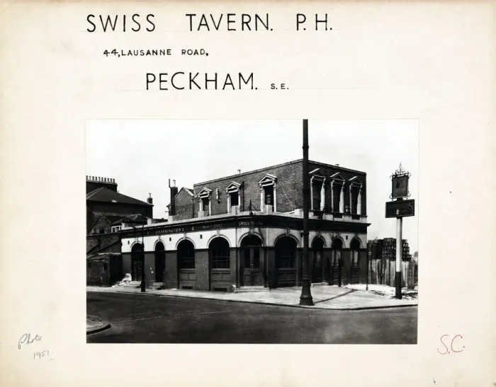 Framed Print : Photograph of Swiss Tavern, Peckham, London