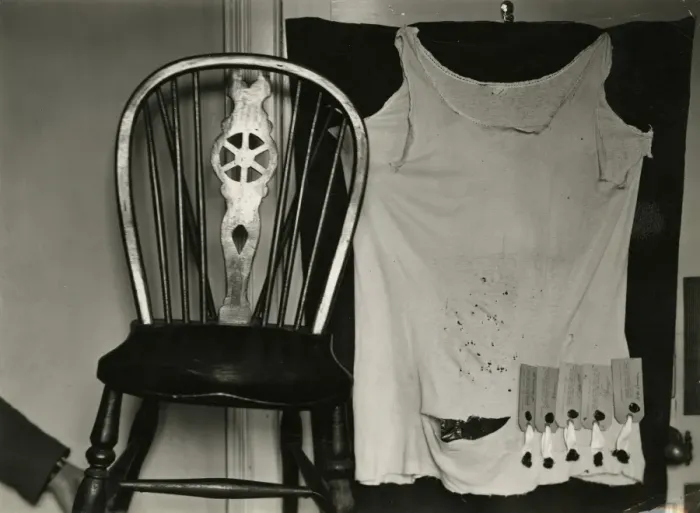 Framed Print : Photograph of undervest, masquerading as the spirit Pegg