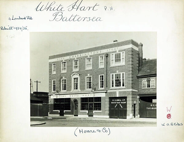 Photograph of White Hart PH, Battersea, London