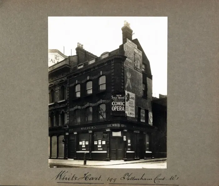 Framed Print : Photograph of White Hart PH, Tottenham Court Road, London Framed Print : Photograph of White Hart PH, Tottenham Court Road, London