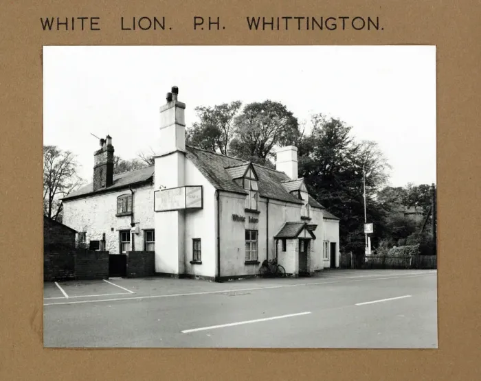 Framed Print : Photograph of White Lion PH, Whittington, Shropshire Framed Print : Photograph of White Lion PH, Whittington, Shropshire