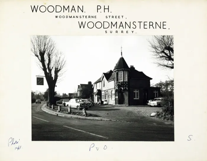 Framed Print : Photograph of Woodman PH, Woodmansterne, Surrey Framed Print : Photograph of Woodman PH, Woodmansterne, Surrey