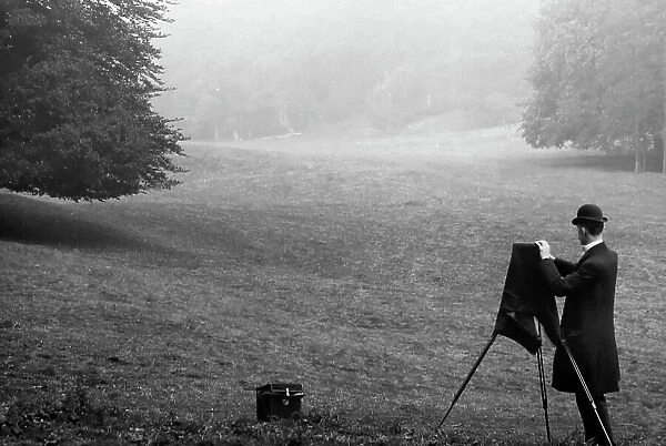 Photographer in Knole Park, Sevenoaks, Victorian period