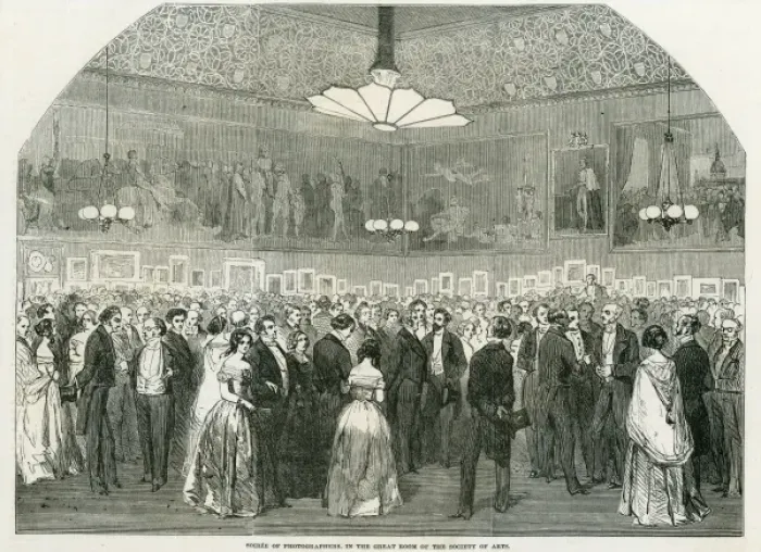 Framed Print : Photographic Soiree 1853 Framed Print : Photographic Soiree 1853