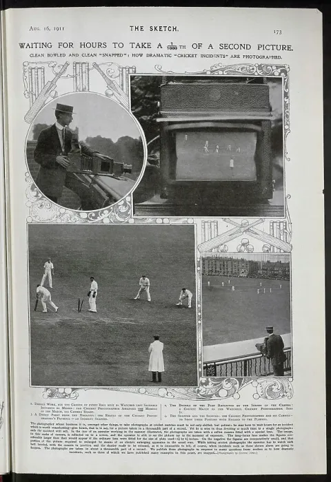 Framed Print : Photographs showing how cricket is photographed Framed Print : Photographs showing how cricket is photographed