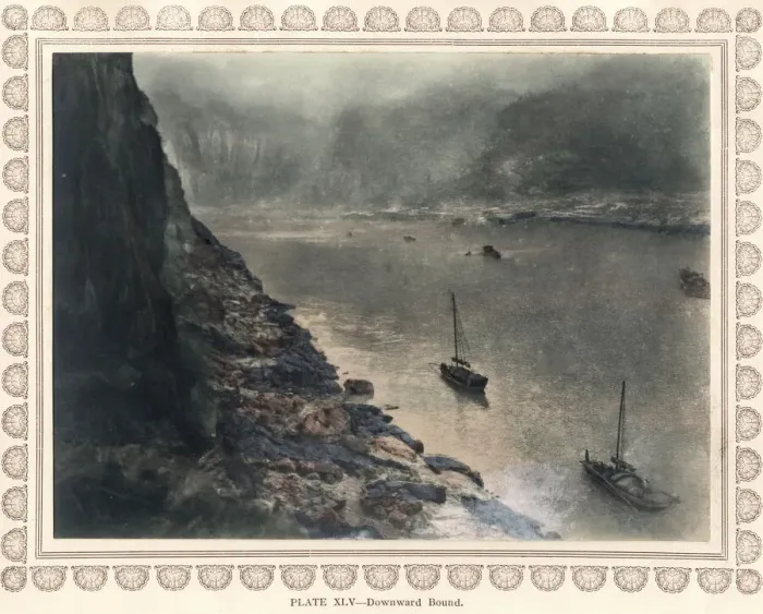Framed Print : Photogravure, Donald Mennie, The Grandeur of the Gorges Framed Print : Photogravure, Donald Mennie, The Grandeur of the Gorges