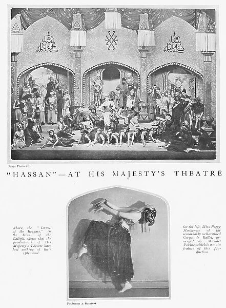 Two photos from the show Hassan at His Majesty's Theatre