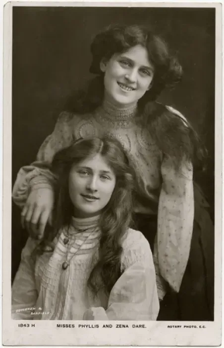 Framed Print : Phyllis and Zena Dare Framed Print : Phyllis and Zena Dare