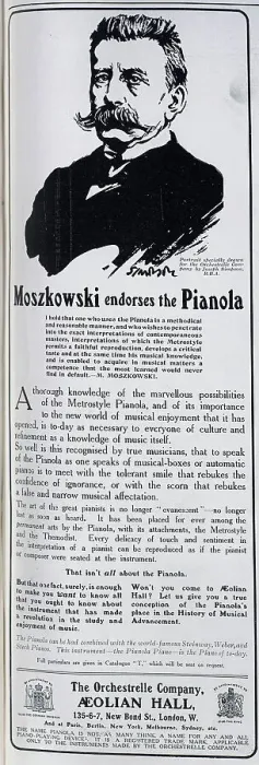 Framed Print : Pianola advert Framed Print : Pianola advert