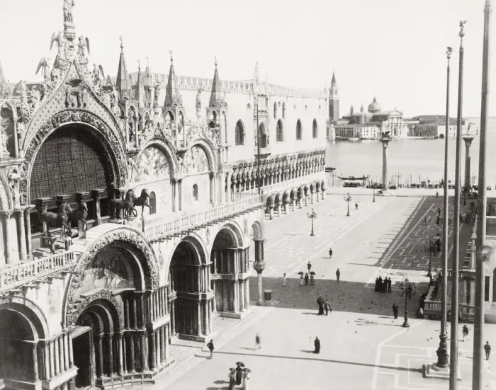 Framed Print : Piazetta and the facade of St. Marks Cathedral, Venice Framed Print : Piazetta and the facade of St. Marks Cathedral, Venice