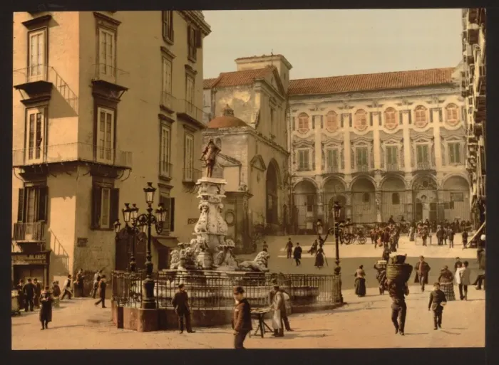 Framed Print : Piazetta Monteoliveto, Naples, Italy Framed Print : Piazetta Monteoliveto, Naples, Italy
