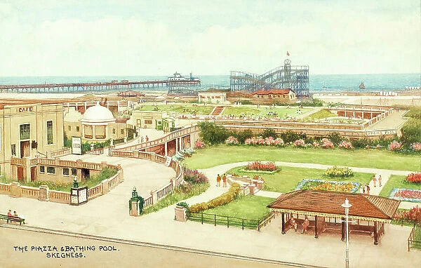 Piazza and Bathing Pool, Skegness, Lincolnshire