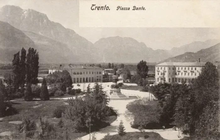 Framed Print : Piazza Dante at Trento, Italy Framed Print : Piazza Dante at Trento, Italy