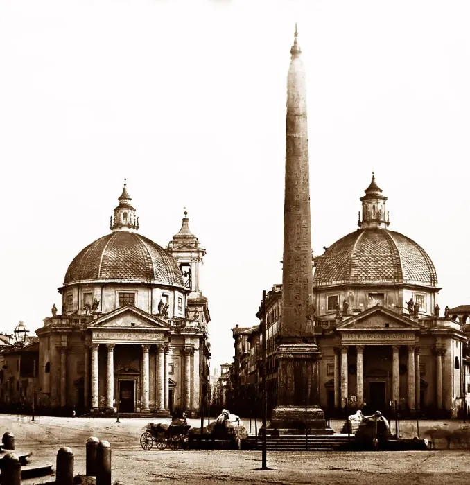 Framed Print : Piazza del Popola, Rome, Italy Framed Print : Piazza del Popola, Rome, Italy