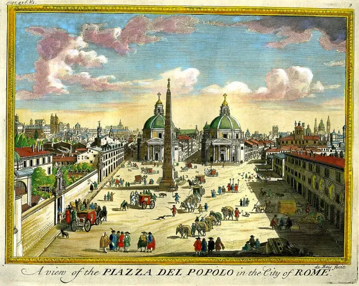 Framed Print : Piazza Del Popolo, Rome Framed Print : Piazza Del Popolo, Rome
