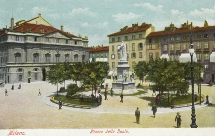 Framed Print : The Piazza della Scala Framed Print : The Piazza della Scala