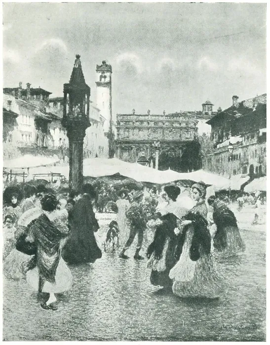 Framed Print : Piazza Delle Erbe, Verona Framed Print : Piazza Delle Erbe, Verona