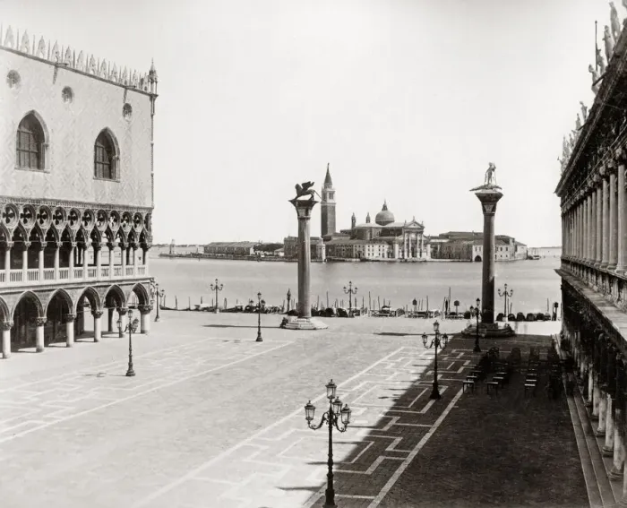 Framed Print : Piazzetta and Santa Maria della Salute, Venice, Italy c. 1890 Framed Print : Piazzetta and Santa Maria della Salute, Venice, Italy c. 1890
