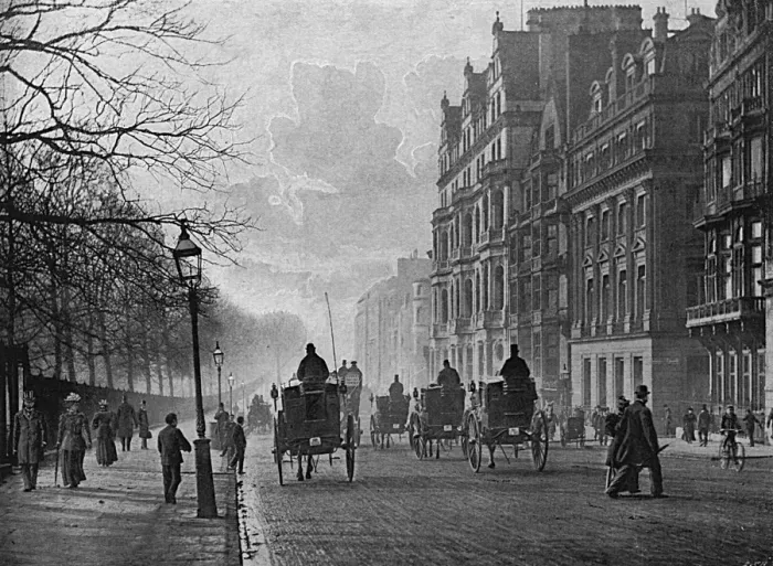Framed Print : Piccadilly 1895 Framed Print : Piccadilly 1895