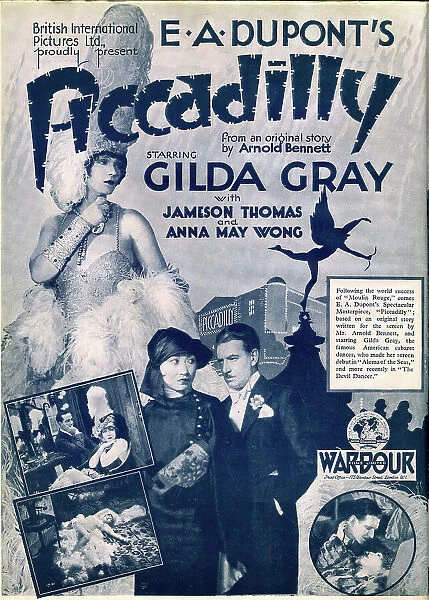 Piccadilly, starring Gilda Gray, directed by E A Dupont