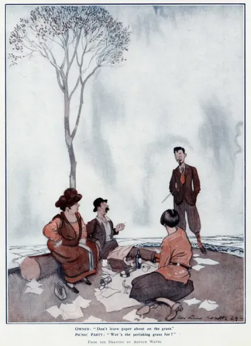 Framed Print : Picnic by Arthur Watts Framed Print : Picnic by Arthur Watts
