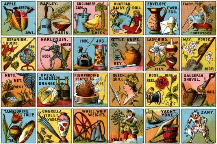 Framed Print : Pictorial Alphabet Framed Print : Pictorial Alphabet