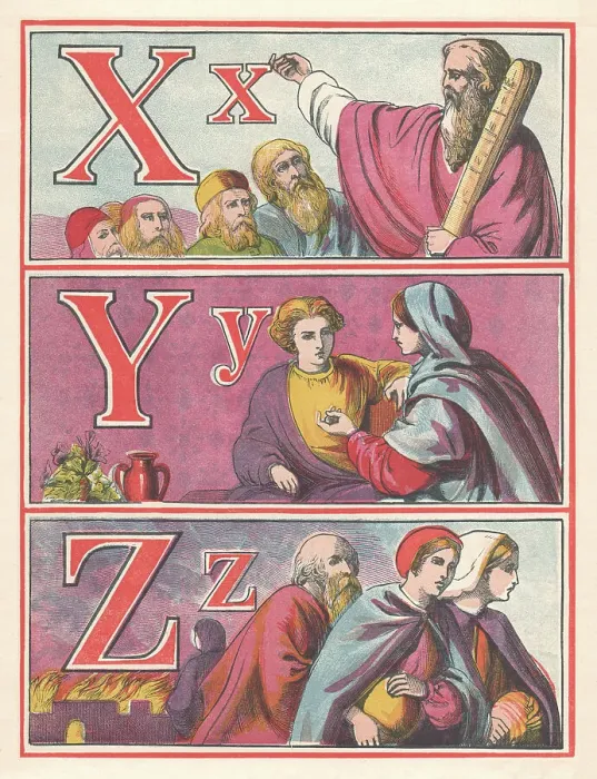 Framed Print : Picture Alphabet