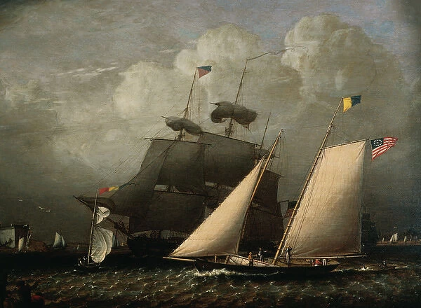 Picture of The Dream Pleasure Yacht. 1839. By Robert Salmo