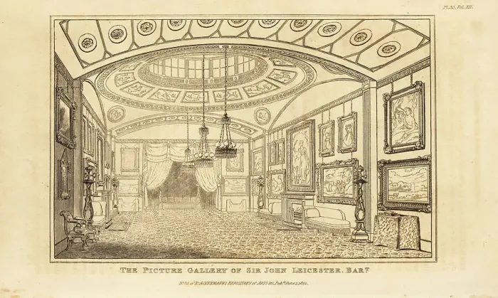 Framed Print : The Picture Gallery of Sir John Leicester, Bart Framed Print : The Picture Gallery of Sir John Leicester, Bart