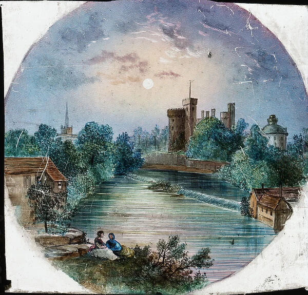 Picture of river with castle