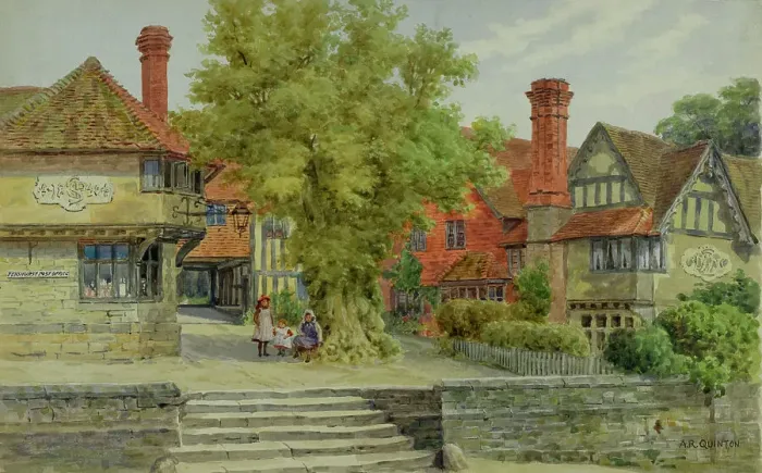 Framed Print : Picturesque scene at Penshurst, Kent Framed Print : Picturesque scene at Penshurst, Kent