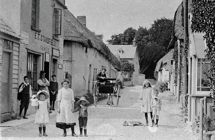 Framed Print : Piddletrenthide early 1900s Framed Print : Piddletrenthide early 1900s