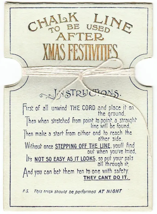 Framed Print : Piece of string with comic verse on a Christmas card Framed Print : Piece of string with comic verse on a Christmas card