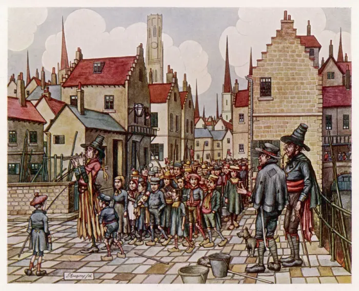 Framed Print : The Pied Piper of Hamelin Framed Print : The Pied Piper of Hamelin