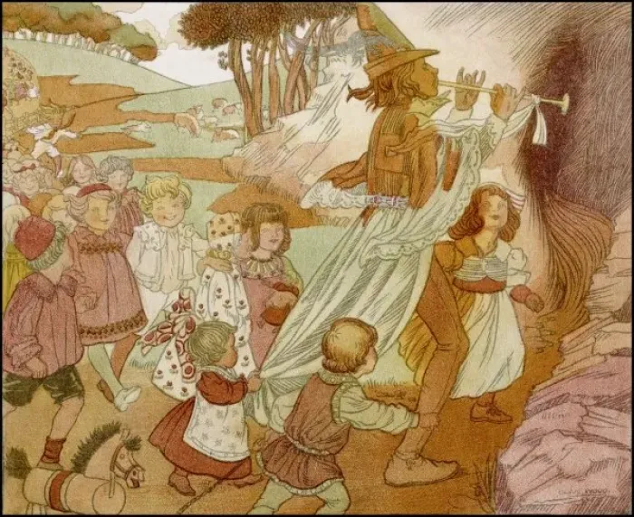 Framed Print : Pied Piper of Hamelin Framed Print : Pied Piper of Hamelin