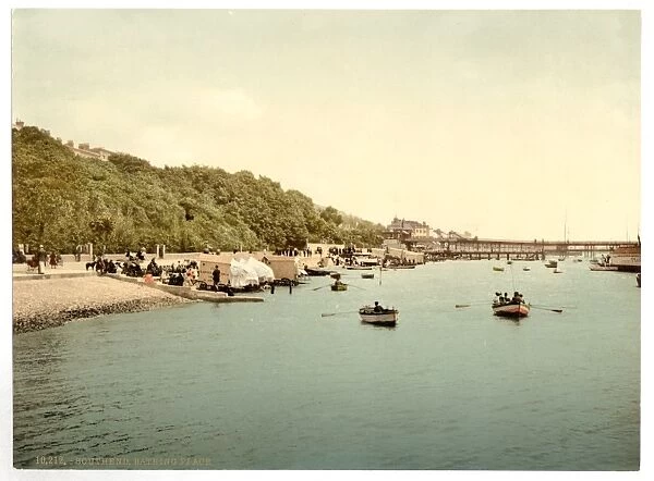 Pier and bathing place, looking East, Southend-on-Sea, Engla