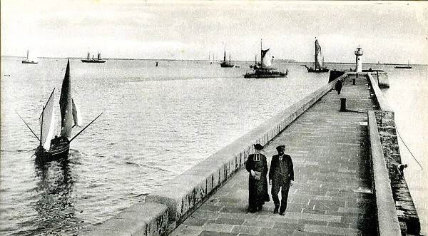 Pier at Cherbourg, France