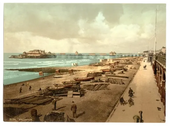 Framed Print : The Pier from the east, Brighton, England Framed Print : The Pier from the east, Brighton, England