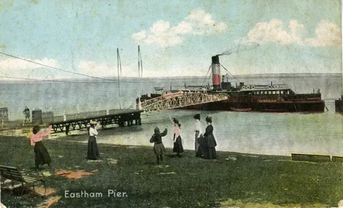 Framed Print : The Pier, Eastham, Cheshire Framed Print : The Pier, Eastham, Cheshire